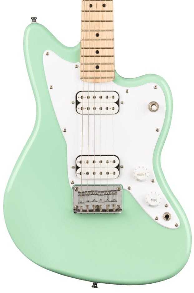 【美品】Squier by Fender MINI Jazzmaster Squier Mini Jazzmaster Electric Guitar in Seafoam Green ギター